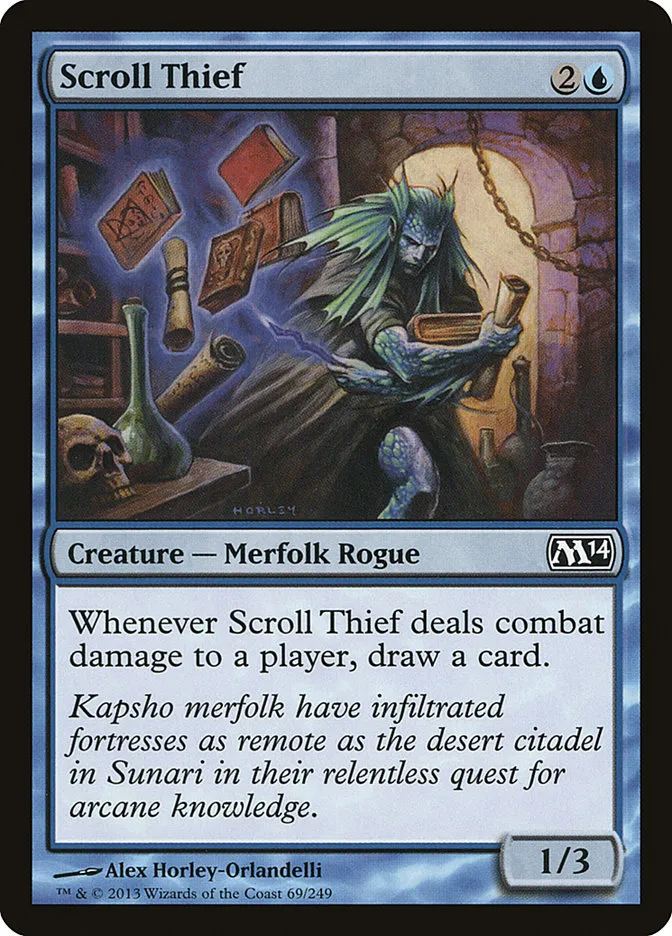 2013 Magic 2014 Scroll Thief common #69 common card image