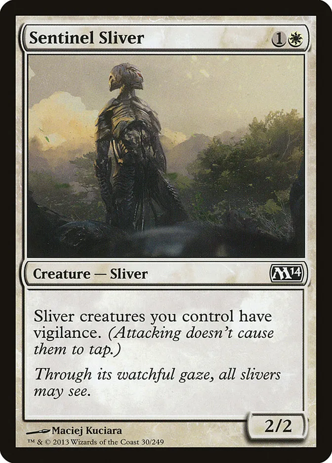 2013 Magic 2014 Sentinel Sliver #30 common card image