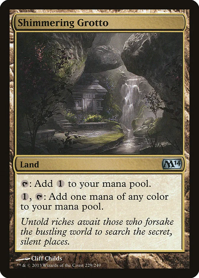 2013 Magic 2014 Shimmering Grotto uncommon #229 uncommon card image
