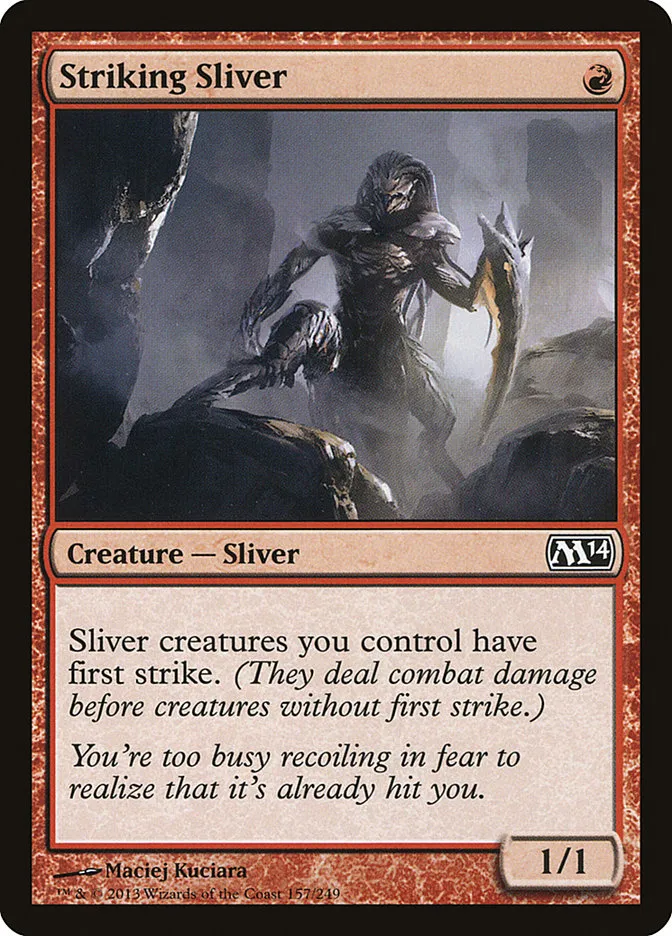 2013 Magic 2014 Striking Sliver common #157 common card image