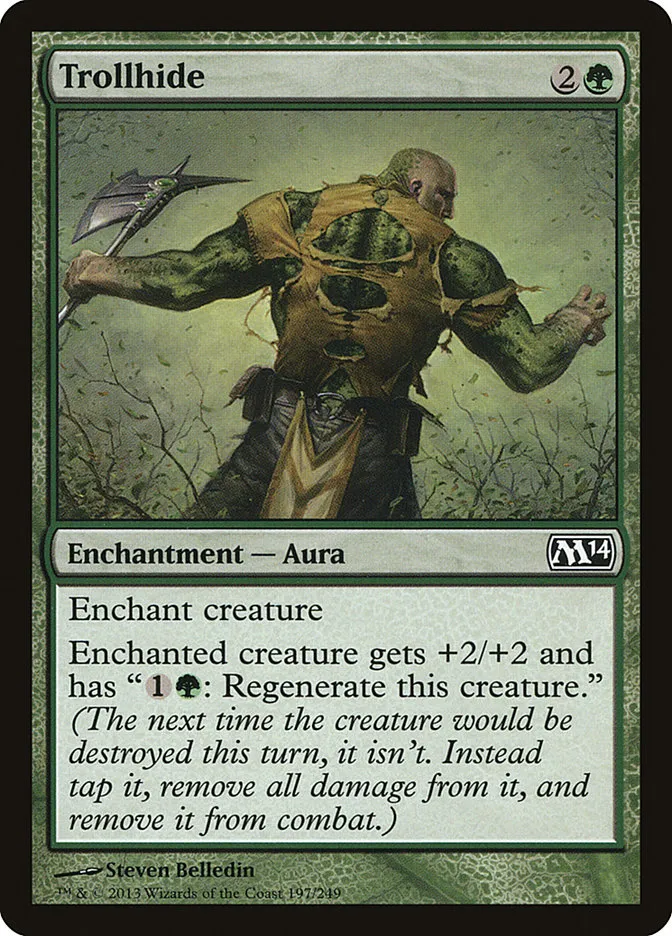 2013 Magic 2014 Trollhide common #197 common card image