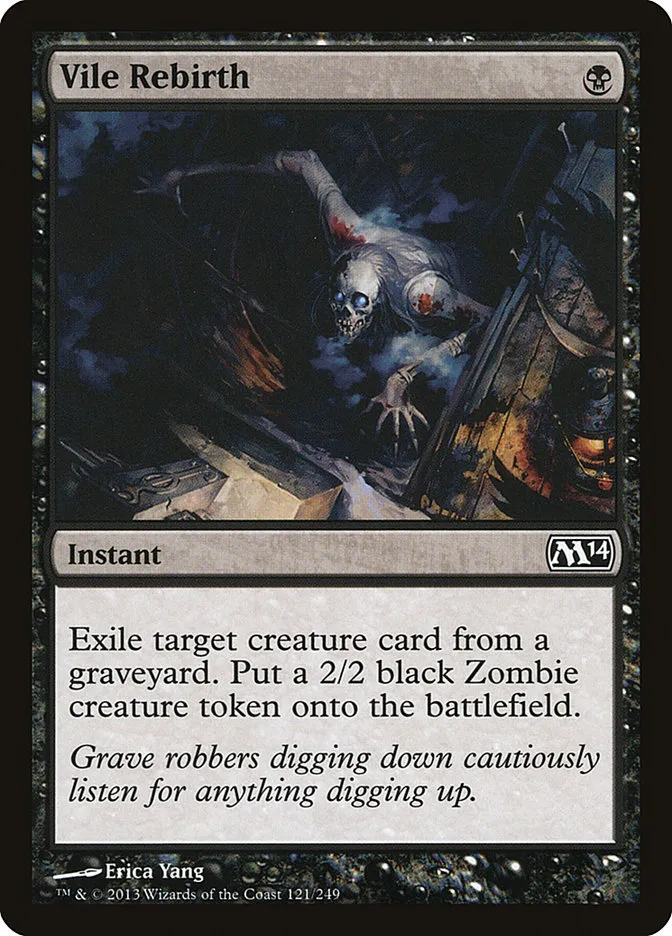 2013 Magic 2014 Vile Rebirth common #121 common card image