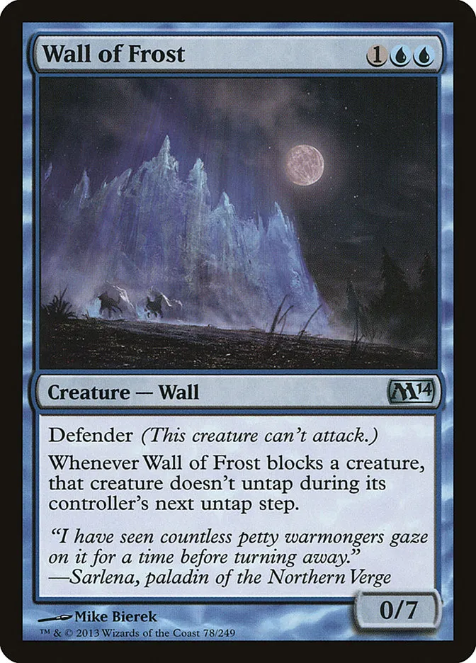 2013 Magic 2014 Wall of Frost #78 uncommon card image