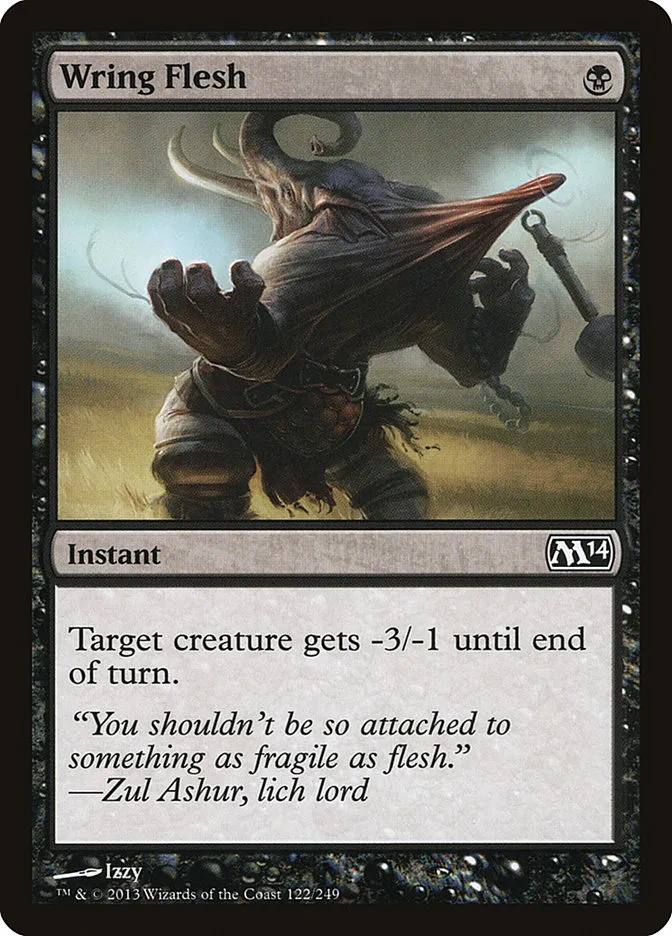 2013 Magic 2014 Wring Flesh common #122 common card image