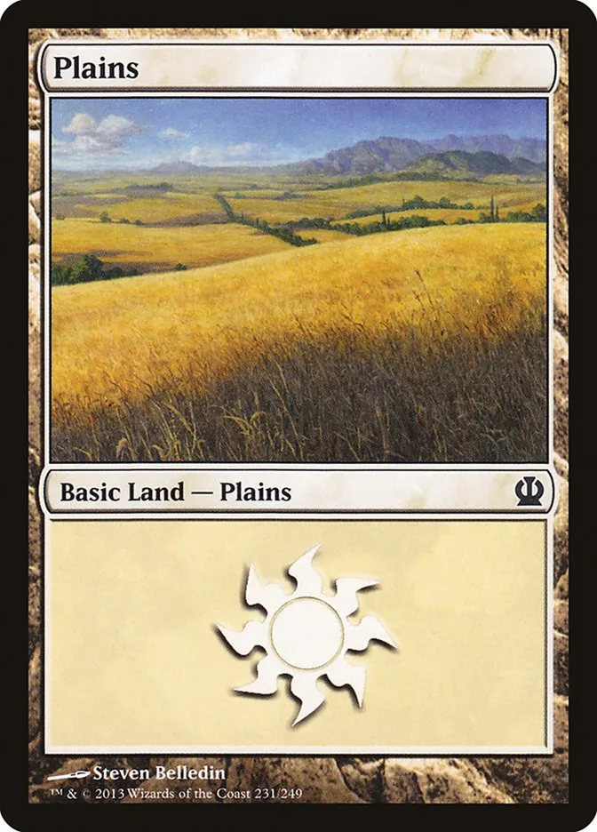 2013 Theros Plains #231 common card image