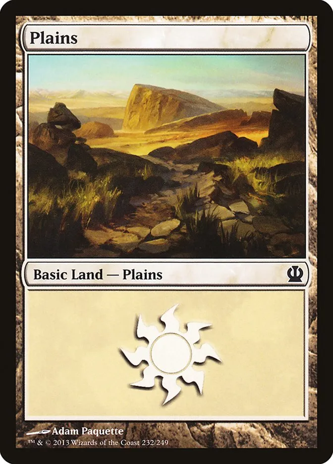 2013 Theros Plains common #232 common card image