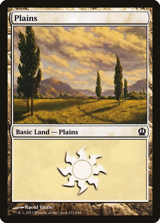 2013 Theros Plains common #233 common card image