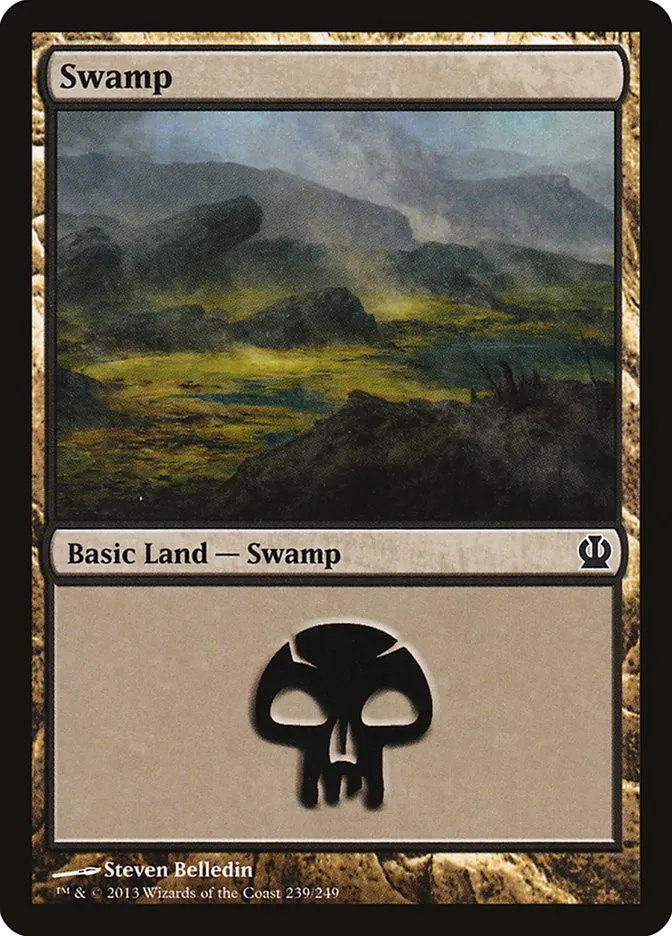 2013 Theros Swamp common #239 common card image
