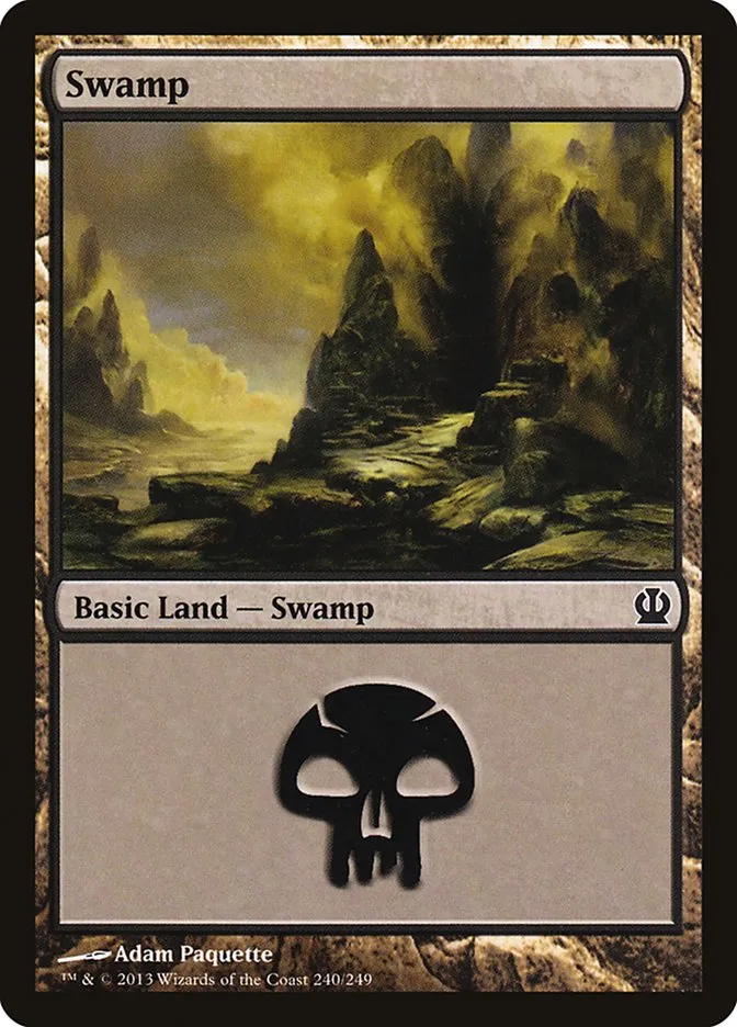 2013 Theros Swamp common #240 common card image