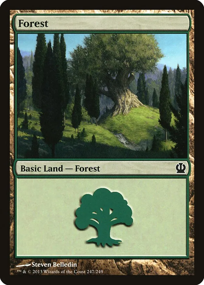 2013 Theros Forest common #247 common card image