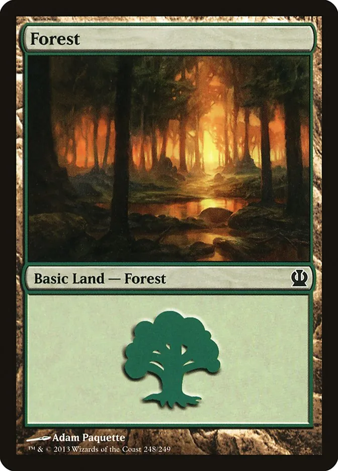 2013 Theros Forest common #248 common card image