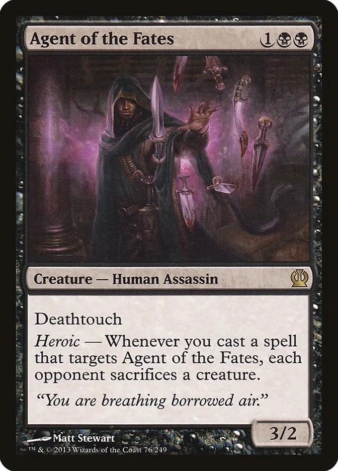 2013 Theros Agent of the Fates [Foil] rare #76 rare card image