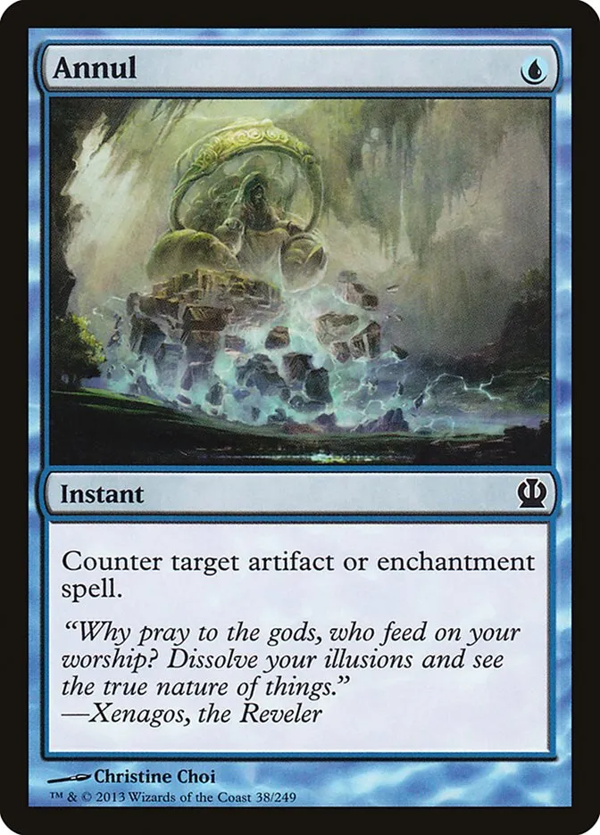 2013 Theros Annul [Foil] common #38 common card image