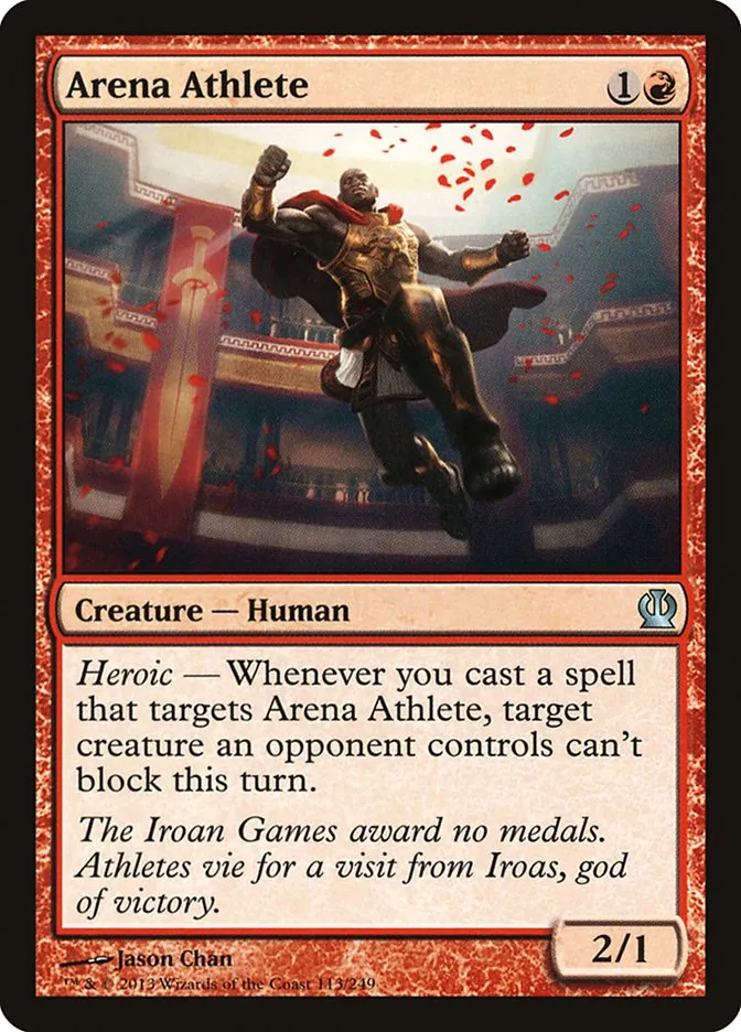 2013 Theros Arena Athlete #113 uncommon card image