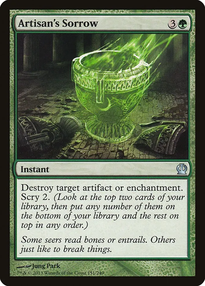 2013 Theros Artisan's Sorrow #151 uncommon card image