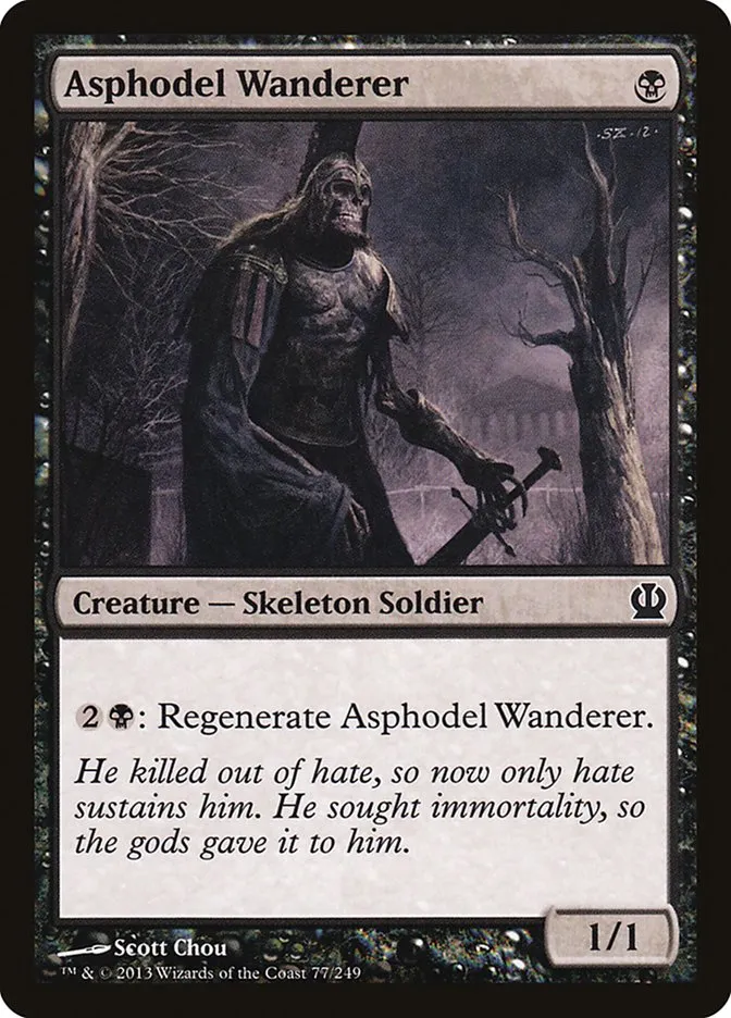 2013 Theros Asphodel Wanderer common #77 common card image