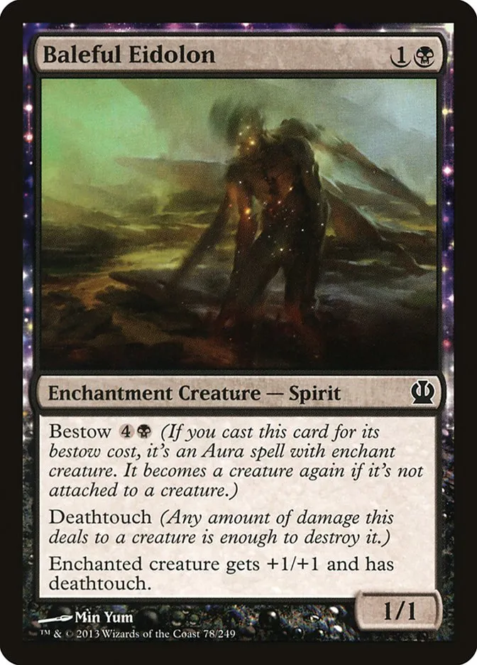 2013 Theros Baleful Eidolon [Foil] common #78 common card image