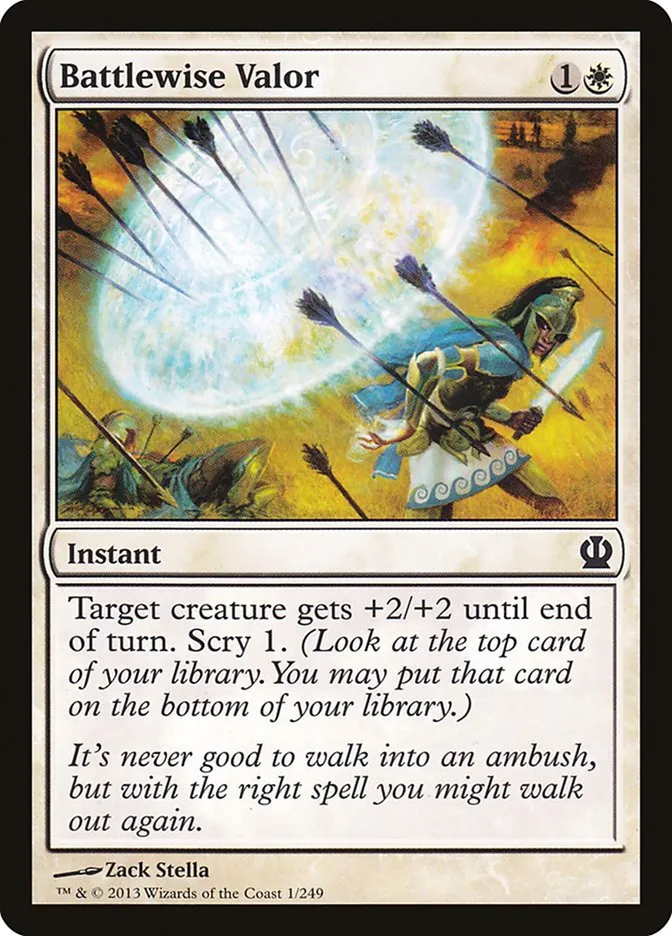 2013 Theros Battlewise Valor common #1 common card image