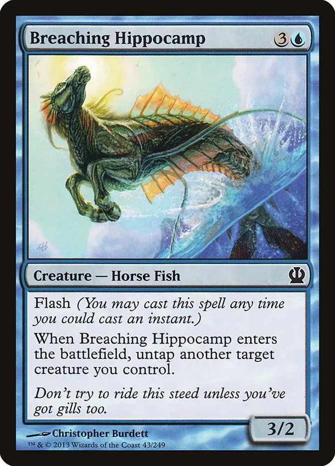 2013 Theros Breaching Hippocamp [Foil] common #43 common card image
