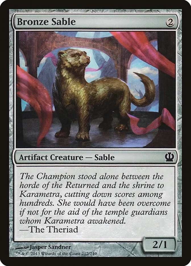 2013 Theros Bronze Sable common #212 common card image
