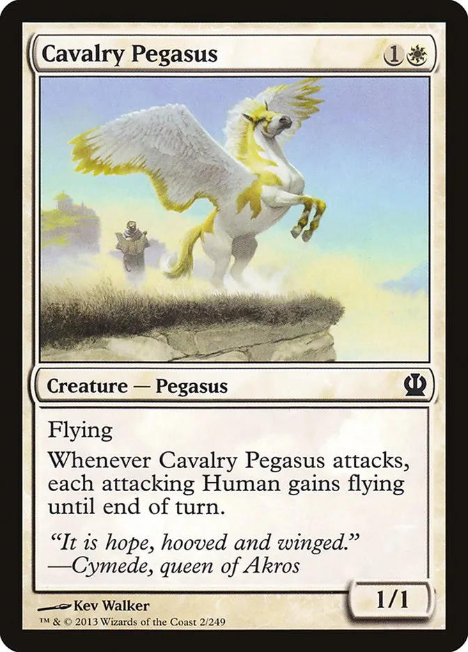 2013 Theros Cavalry Pegasus common #2 common card image