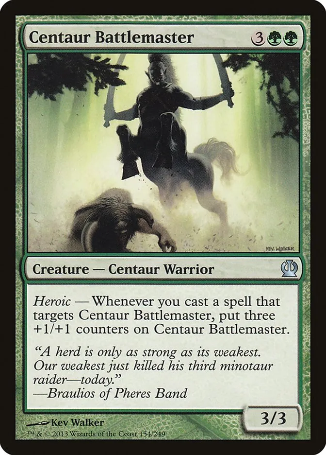 2013 Theros Centaur Battlemaster uncommon #154 uncommon card image