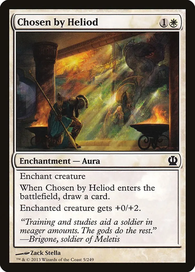 2013 Theros Chosen by Heliod [Foil] common #5 common card image