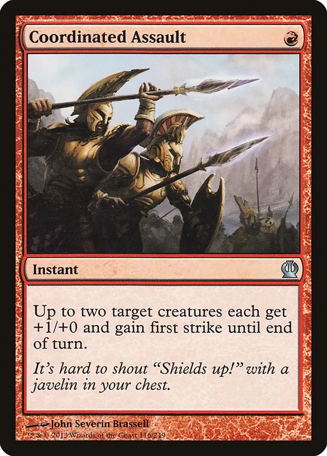 2013 Theros Coordinated Assault uncommon #116 uncommon card image