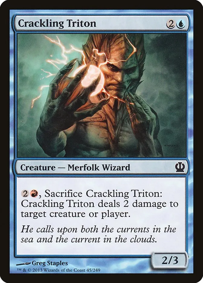 2013 Theros Crackling Triton common #45 common card image