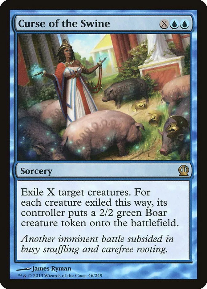 2013 Theros Curse of the Swine [Foil] rare #46 rare card image