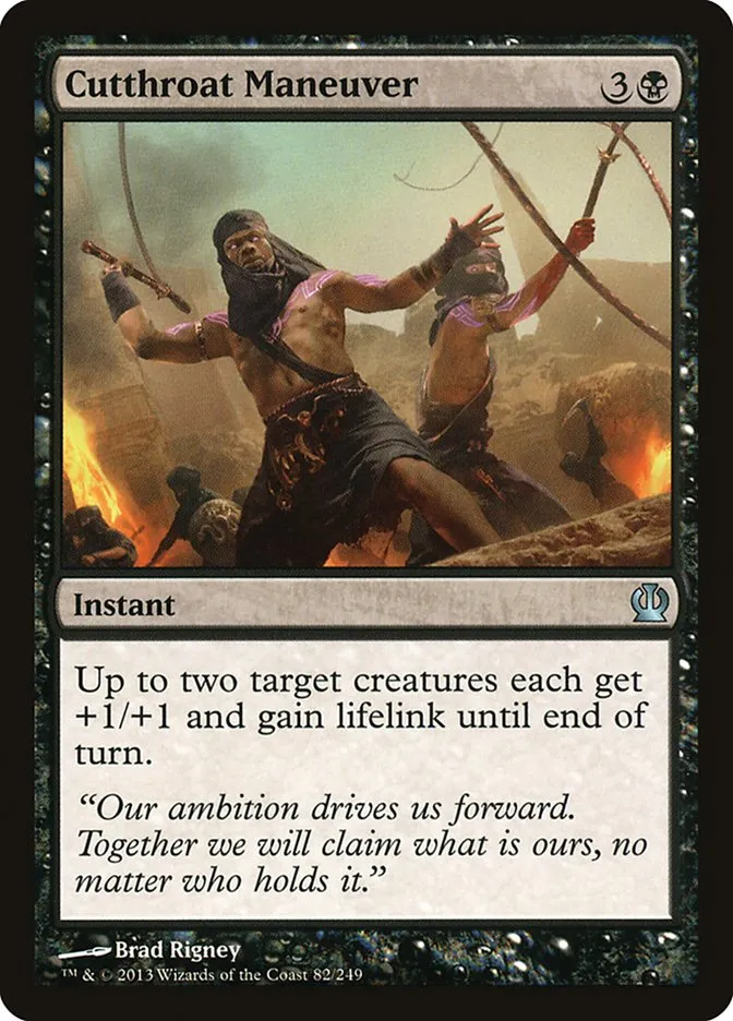 2013 Theros Cutthroat Maneuver #82 uncommon card image