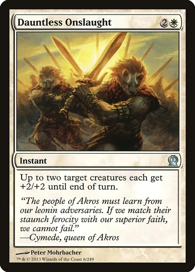 2013 Theros Dauntless Onslaught uncommon #6 uncommon card image