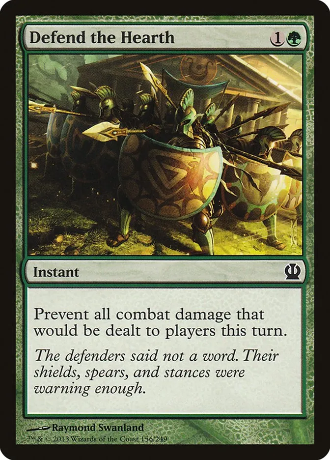 2013 Theros Defend the Hearth #156 common card image