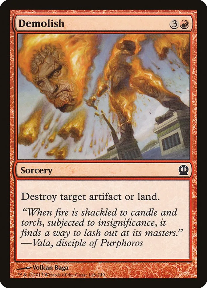 2013 Theros Demolish #118 common card image