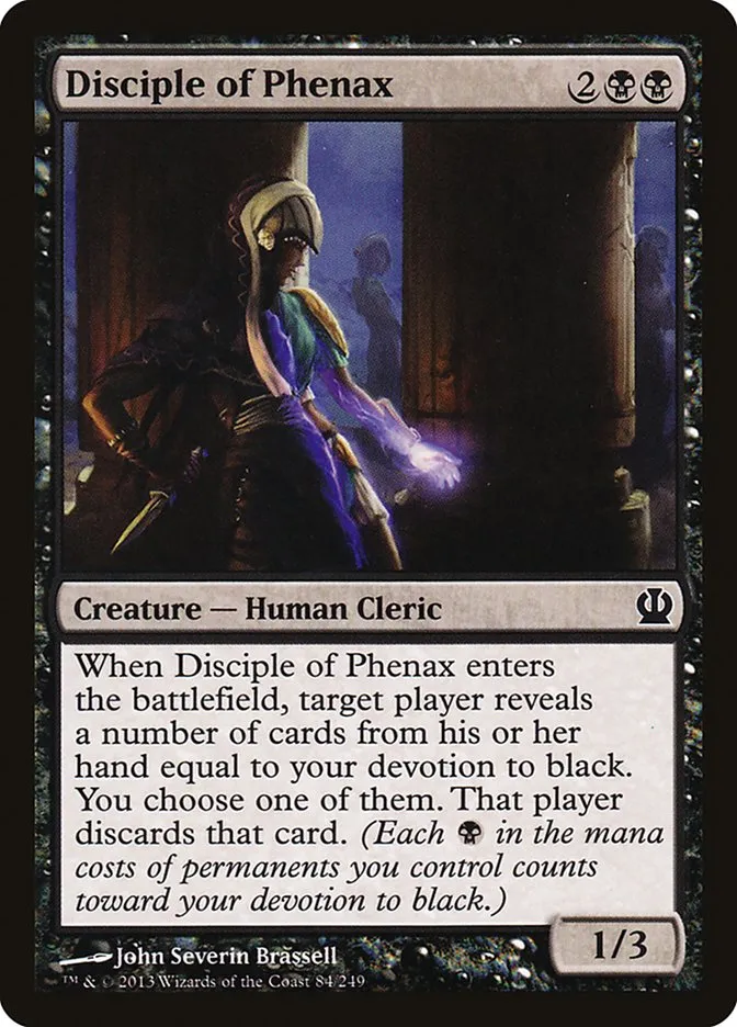 2013 Theros Disciple of Phenax #84 common card image