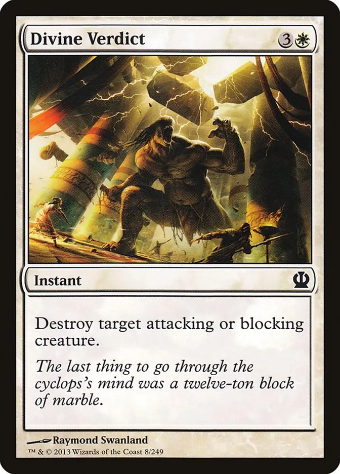 2013 Theros Divine Verdict [Foil] common #8 common card image