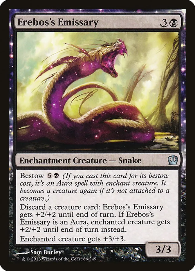 2013 Theros Erebos's Emissary #86 uncommon card image
