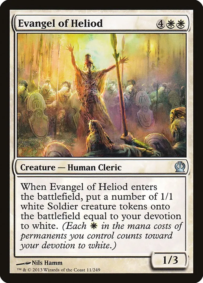 2013 Theros Evangel of Heliod [Foil] uncommon #11 uncommon card image