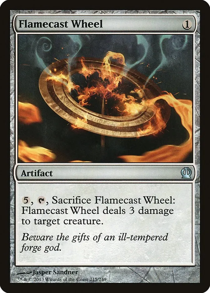 2013 Theros Flamecast Wheel uncommon #215 uncommon card image