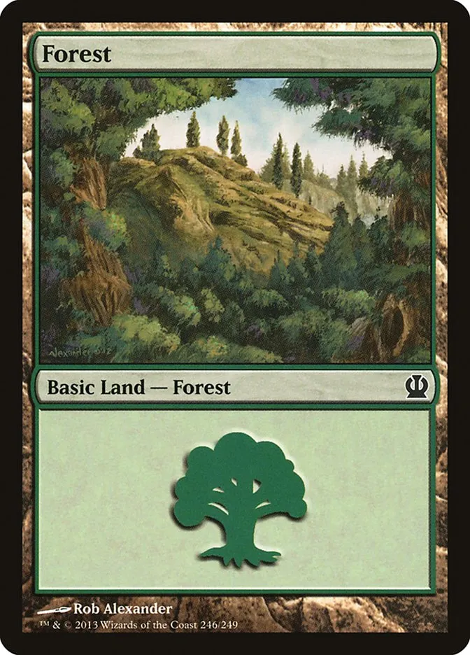 2013 Theros Forest common #246 common card image