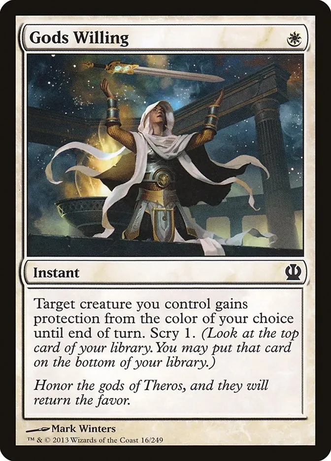 2013 Theros Gods Willing common #16 common card image