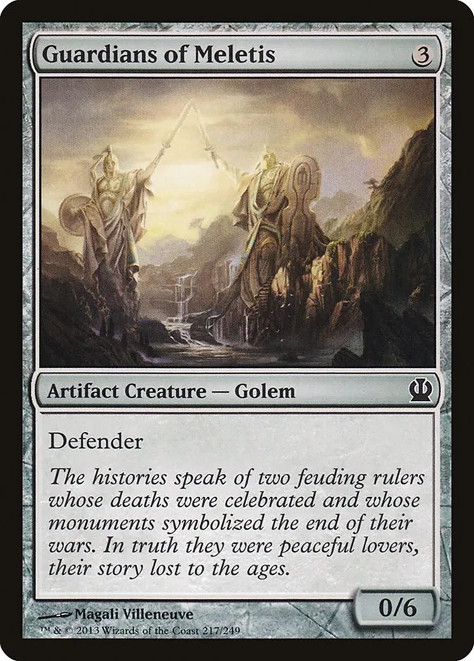 2013 Theros Guardians of Meletis #217 common card image