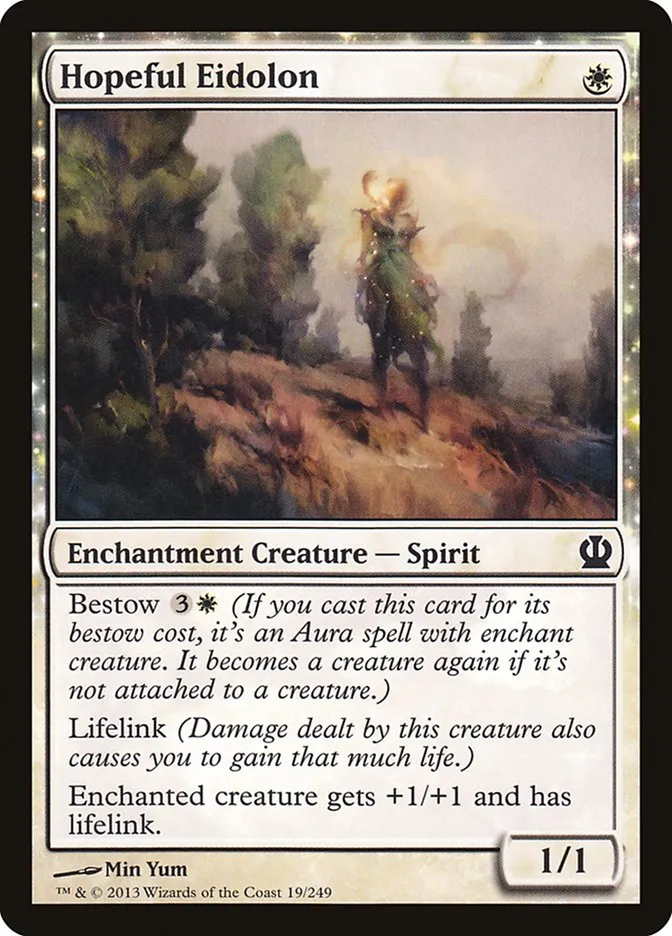 2013 Theros Hopeful Eidolon common #19 common card image