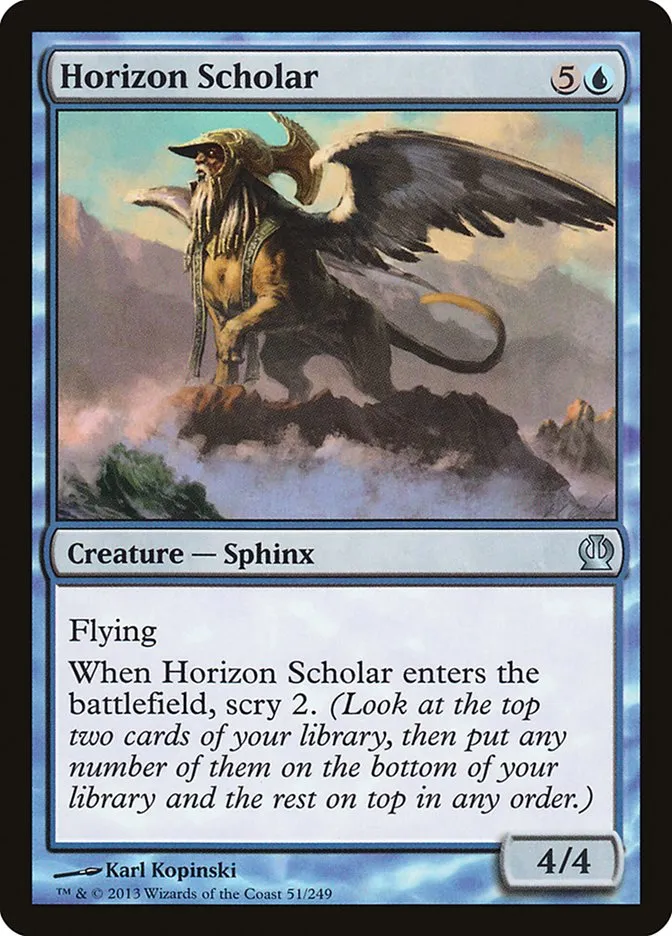 2013 Theros Horizon Scholar [Foil] uncommon #51 uncommon card image