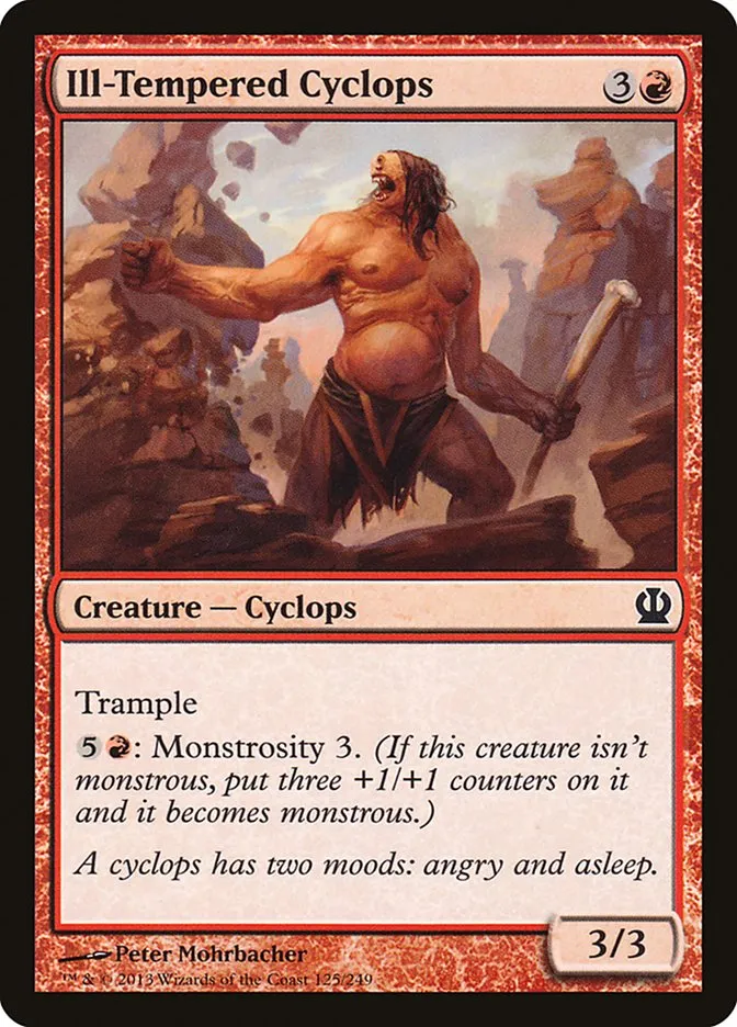 2013 Theros Ill-Tempered Cyclops common #125 common card image