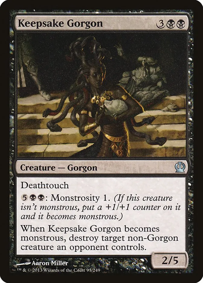 2013 Theros Keepsake Gorgon uncommon #93 uncommon card image