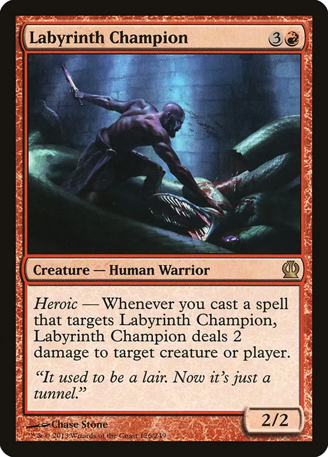 2013 Theros Labyrinth Champion #126 rare card image