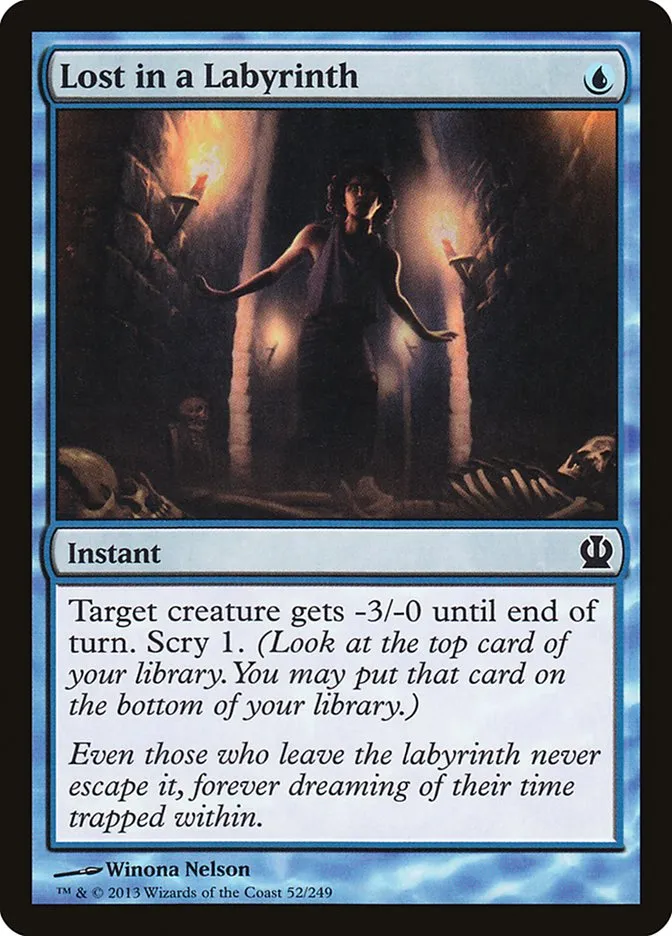 2013 Theros Lost in a Labyrinth common #52 common card image