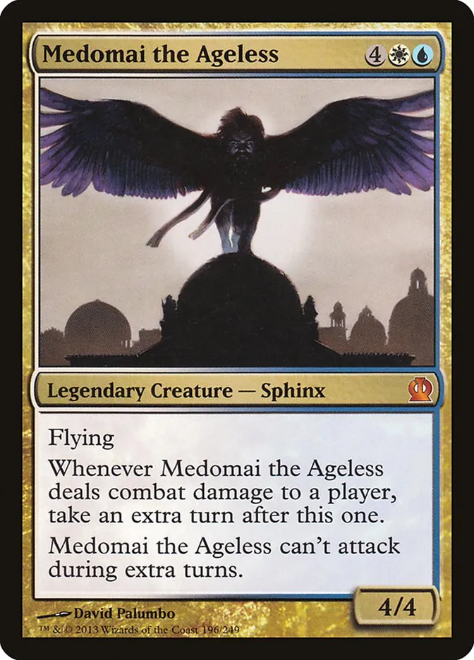 2013 Theros Medomai the Ageless #196 mythic card image
