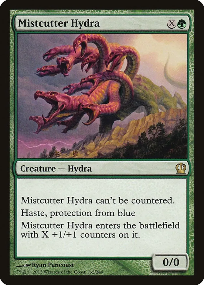 2013 Theros Mistcutter Hydra #162 rare card image